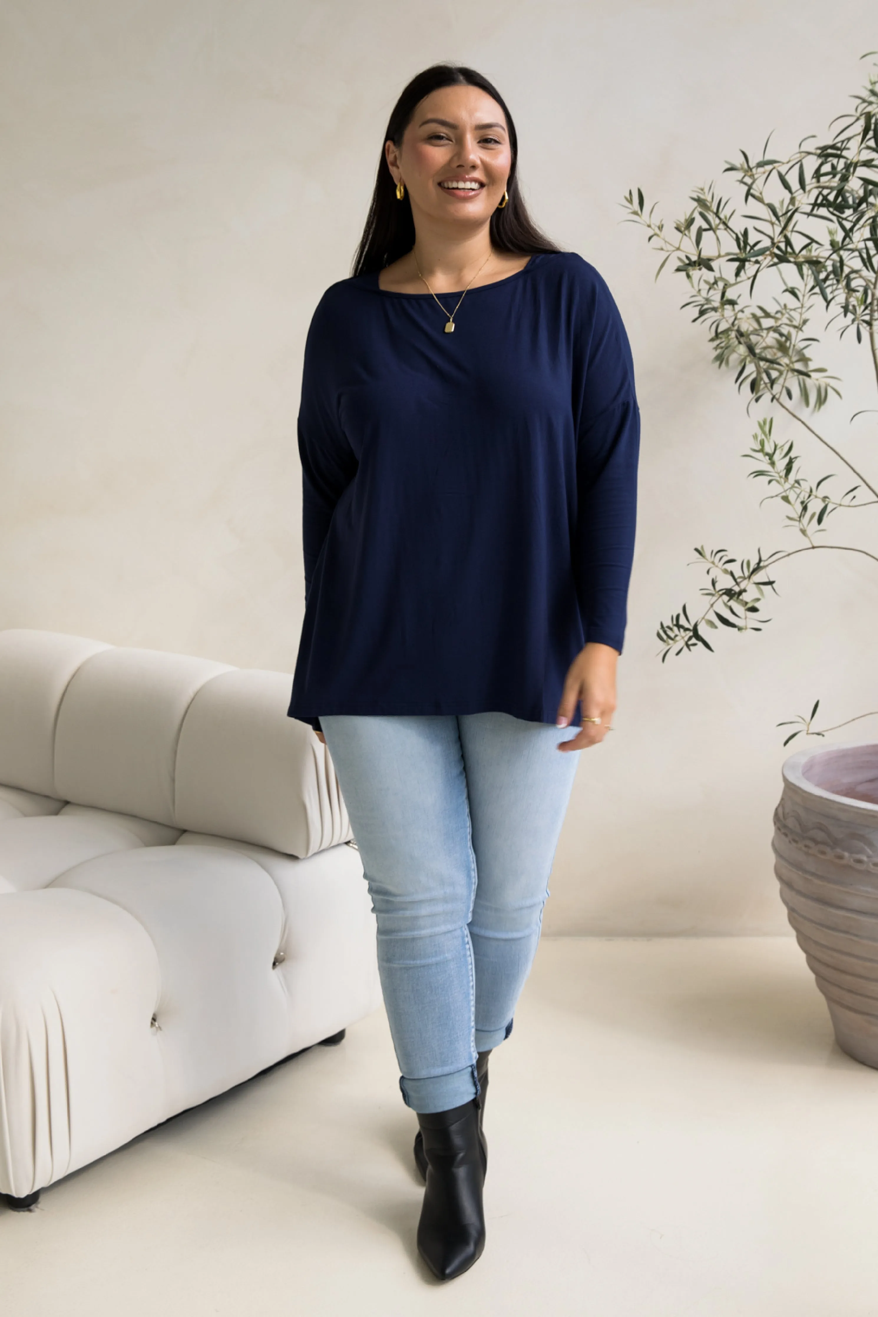 Pippa Top in Navy