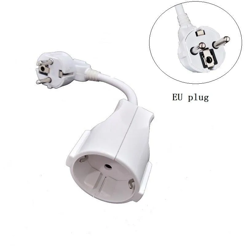 Power Extension Cord Male Plug to Female Socket Adapter Power Cable Conversion For 3000W wire core 13/16A