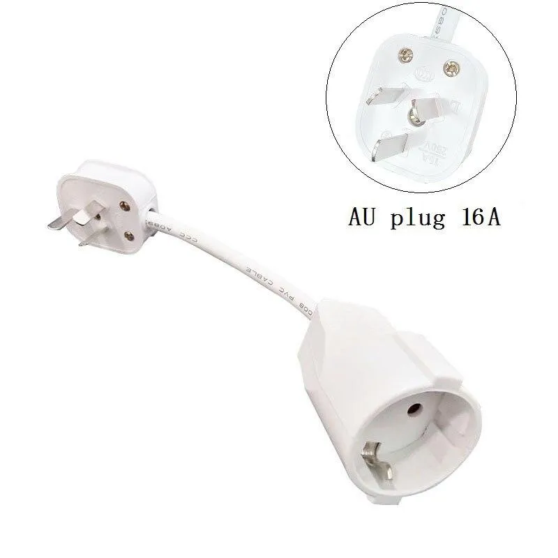 Power Extension Cord Male Plug to Female Socket Adapter Power Cable Conversion For 3000W wire core 13/16A