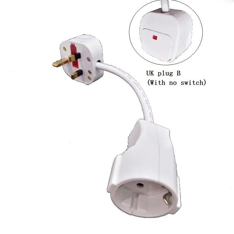 Power Extension Cord Male Plug to Female Socket Adapter Power Cable Conversion For 3000W wire core 13/16A