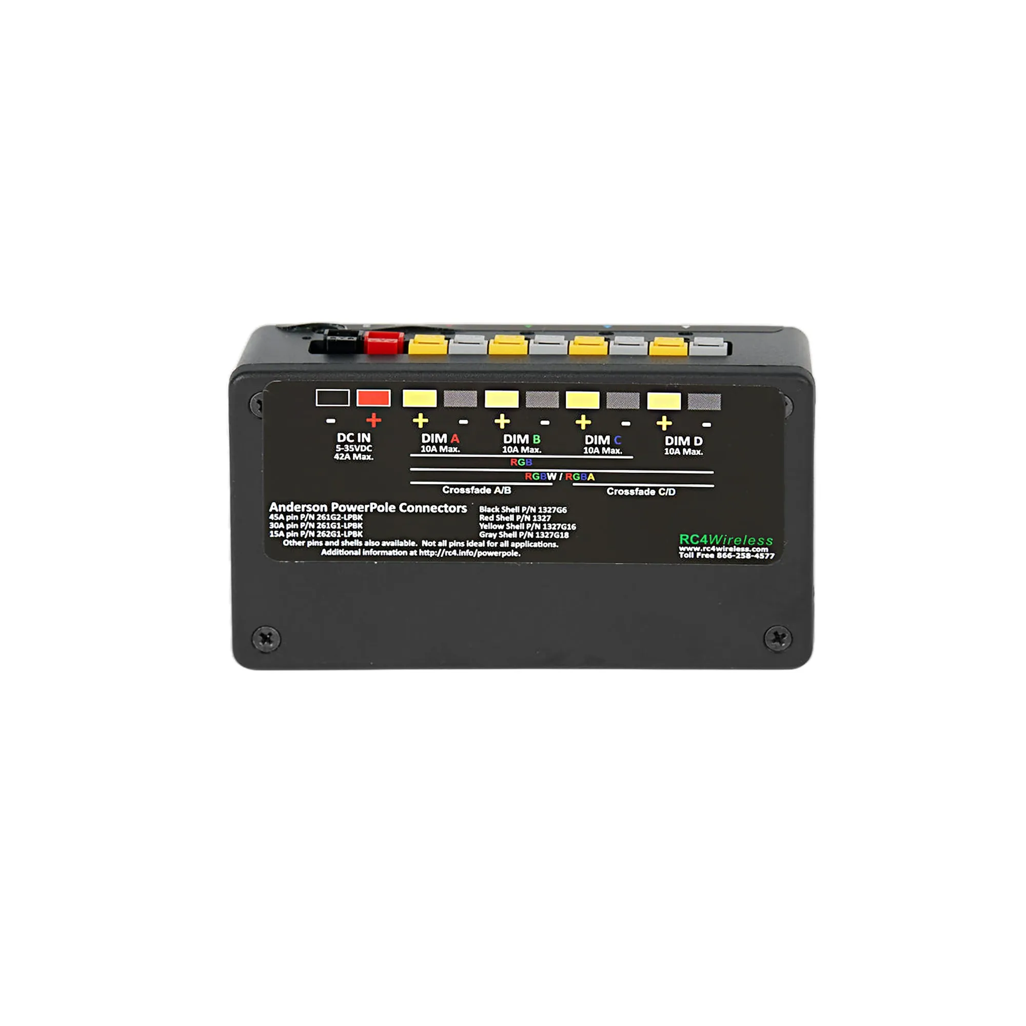 RC4M-900SX DMX4dim-500 High Power 4-Channel Wireless Dimmer