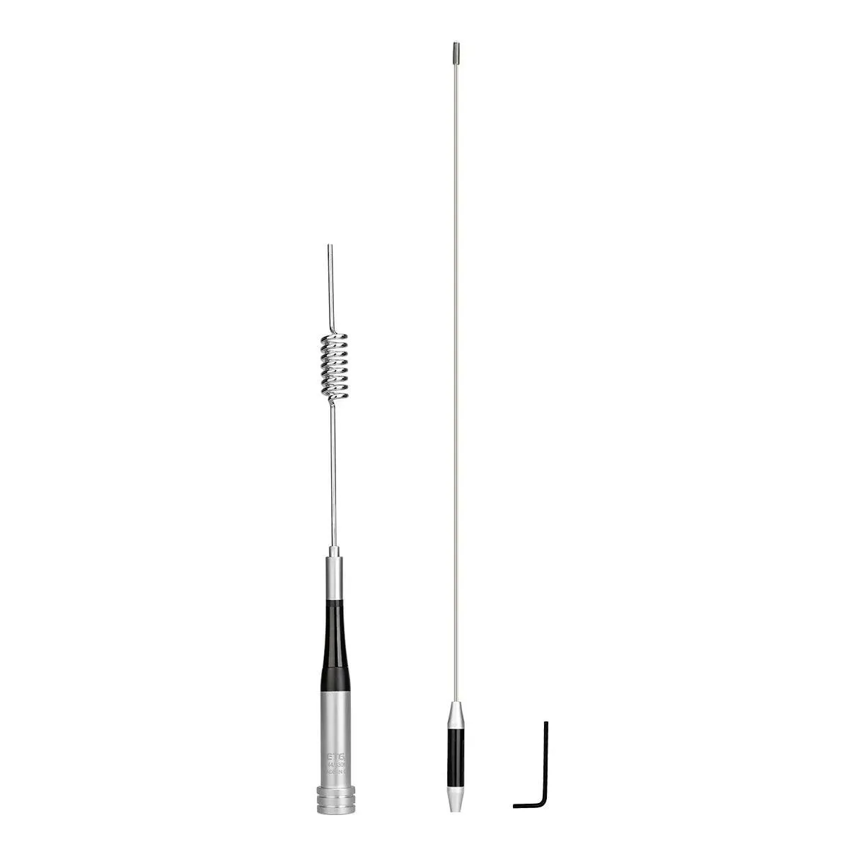 Retevis MA07 Stainless Steel Amateur Car Antenna VHF UHF SL16-J 100W Omni-Directional Mobile Station Vehical Walkie Talkie Radio