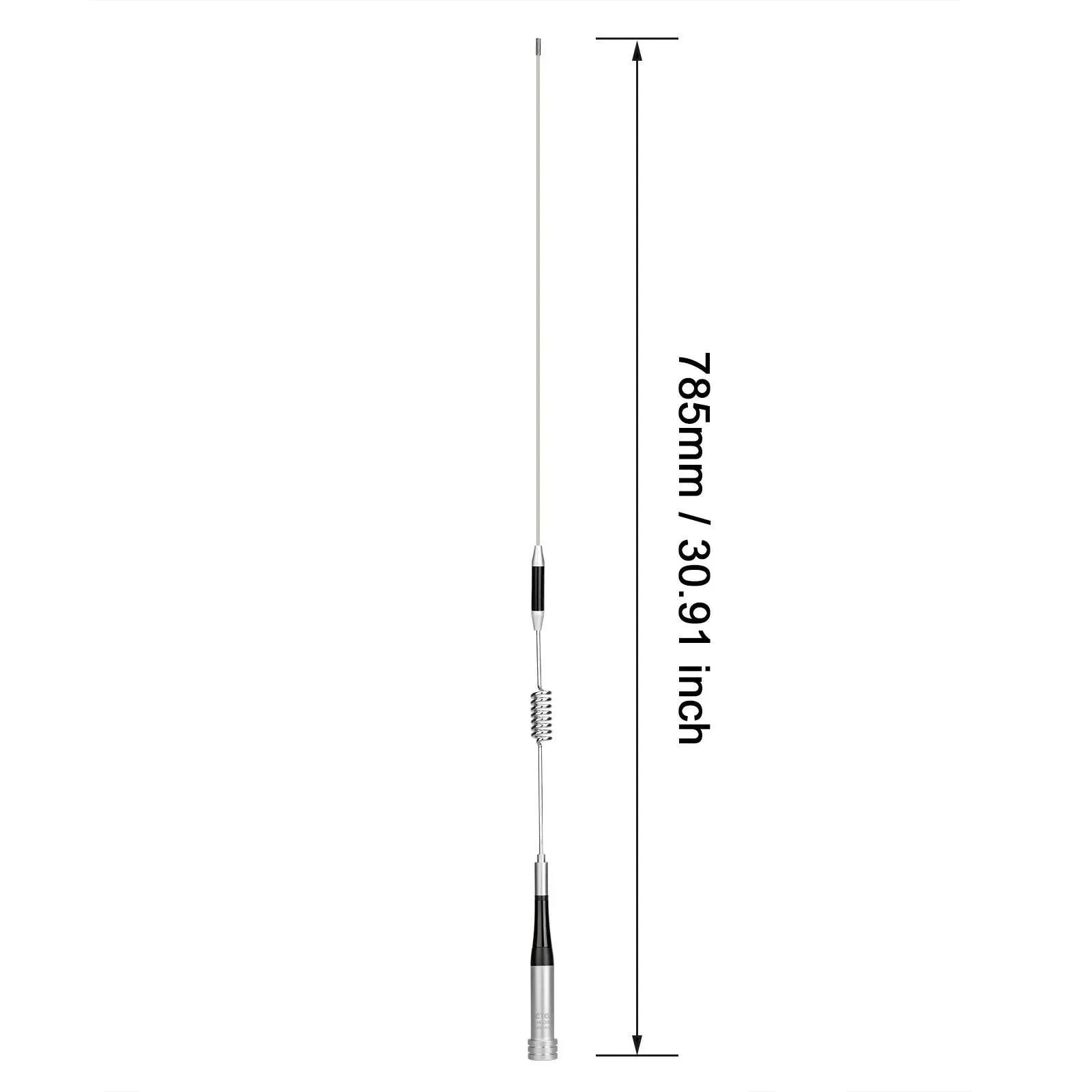 Retevis MA07 Stainless Steel Amateur Car Antenna VHF UHF SL16-J 100W Omni-Directional Mobile Station Vehical Walkie Talkie Radio