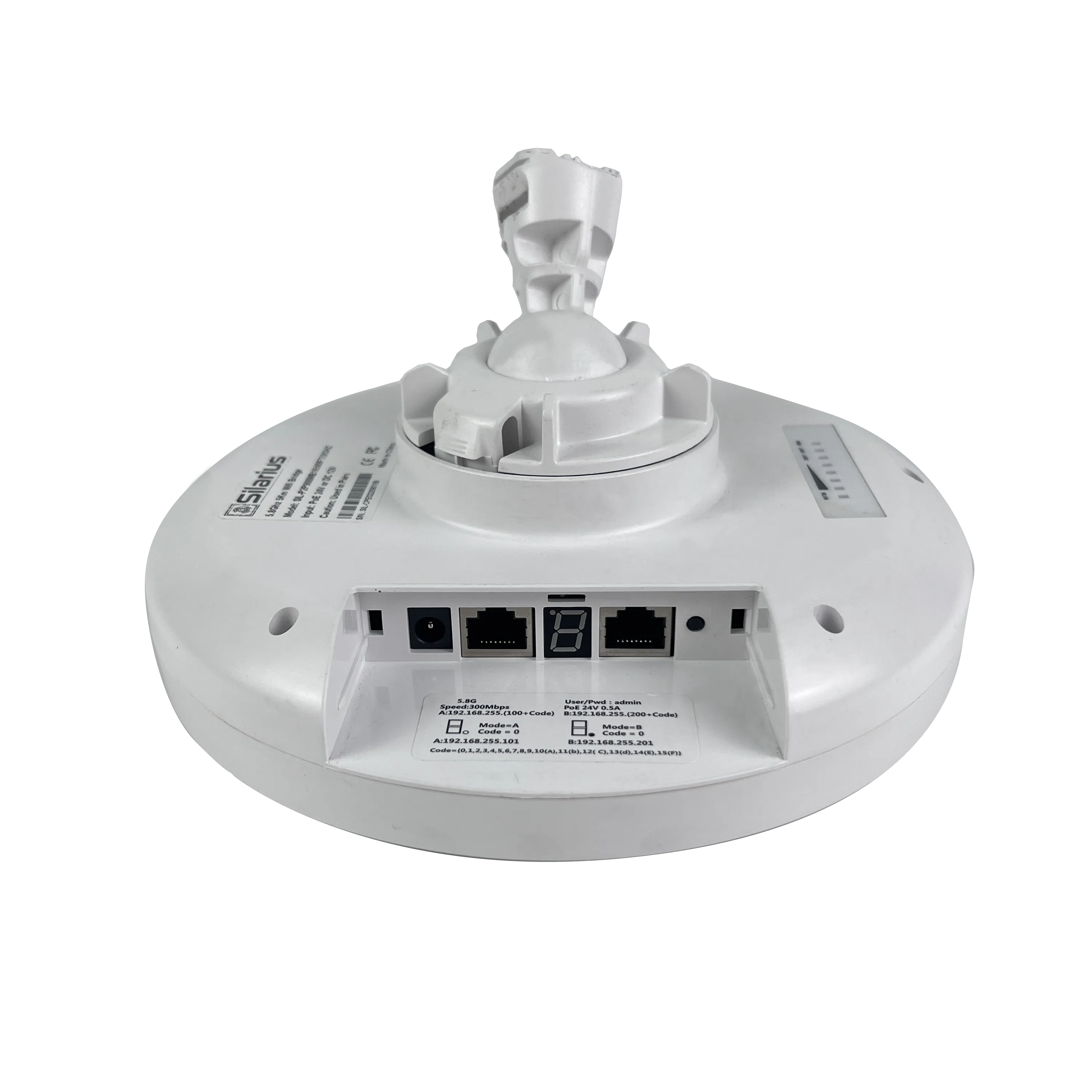 Silarius SIL-P2P900MB16500FT58GHZ Outdoor CPE P2P 5.8GHz 300Mbps - Pair (Up to 5Km/16,500ft)