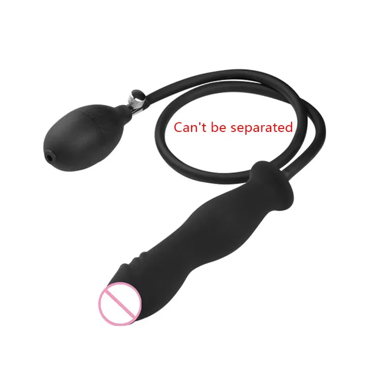 Silicone Inflated Super Big Anal Plug Extender Dilatador