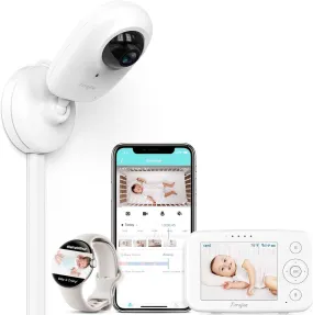 Simyke Smart Baby Monitor: 1080P Camera   3.5” LCD Display, Smartwatch Connectivity