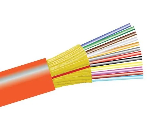 Tight Buffer Distribution Plenum Fiber Optic Cable, Multimode, OM1, Indoor/Outdoor