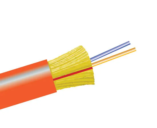 Tight Buffer Distribution Plenum Fiber Optic Cable, Multimode, OM1, Indoor/Outdoor