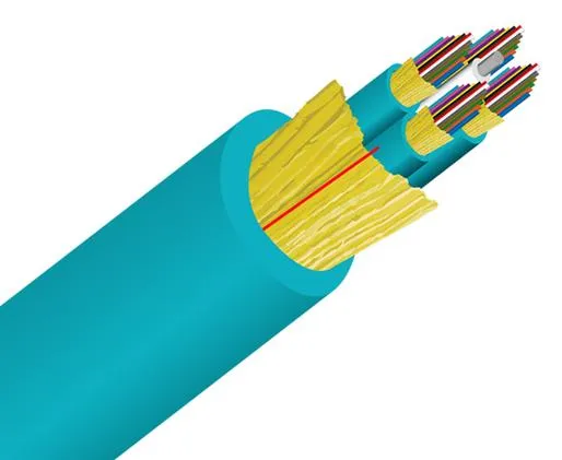 Tight Buffer Distribution Riser OFNR Fiber Optic Cable, Multimode, OM3, Corning Fiber, Indoor