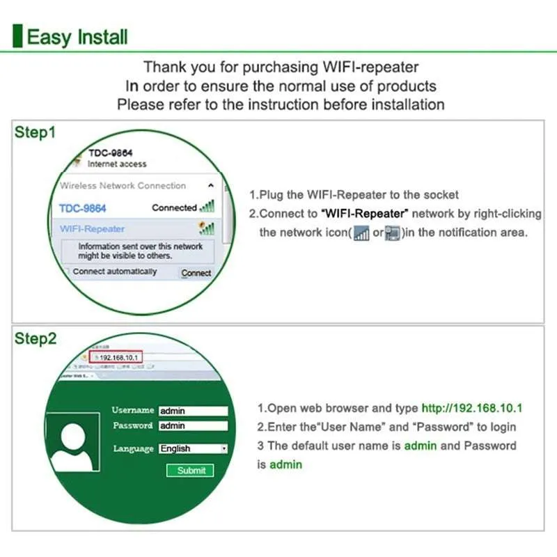 Wifi Extender, Repeater Signal Amplifier