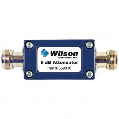 WilsonPro 859936 50Ω Cellular Signal Attenuator with N-Female Connectors (6dB)