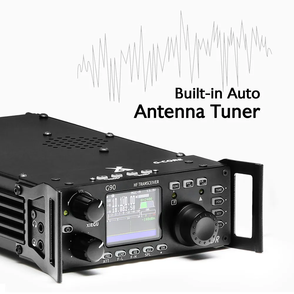 Xiegu G90 HF Radio | SDR | QRP | Auto Antenna Tuner | 20W | Remote Head