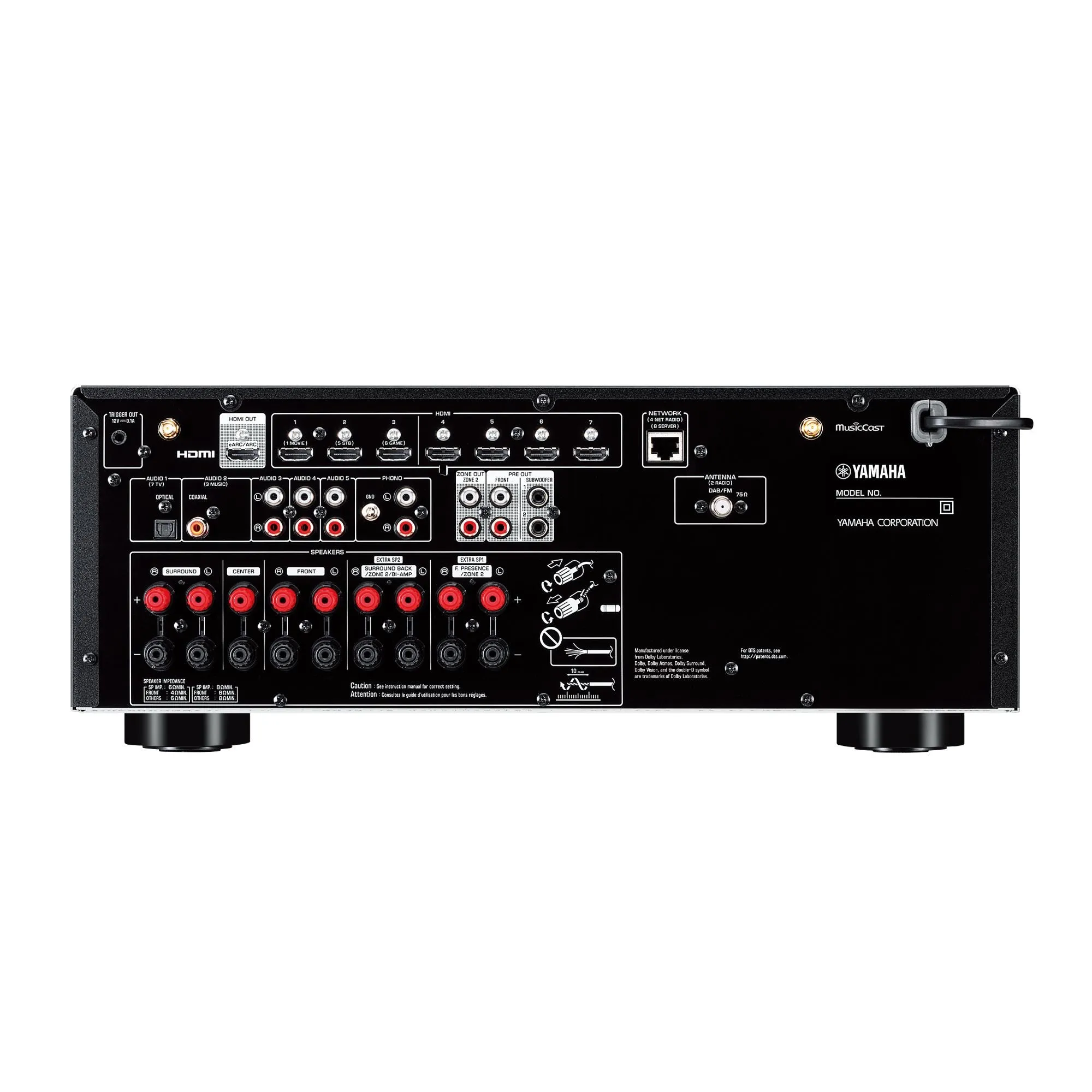 Yamaha RX-V6A 7.2-Channel AV Receiver with 8K HDMI and MusicCast